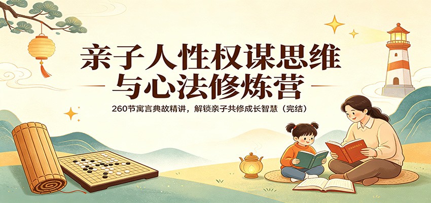 亲子人性权谋思维与心法修炼营：260节寓言典故精讲，解锁亲子共修成长智慧（完结）-选优云网创