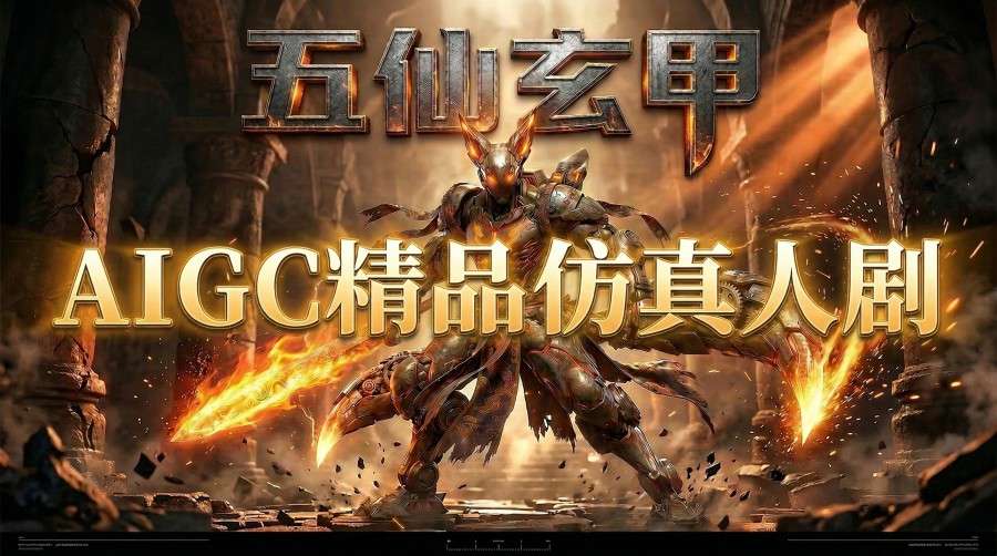 AIGC精品仿真人短剧教学，以五仙玄甲风为例展示保姆级实操教学-选优云网创